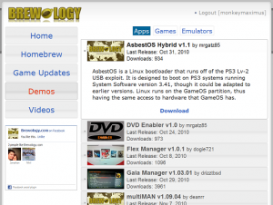 PS3 Homebrew - Brewology - PS3 PSP WII XBOX - Homebrew News, Saved Games,  Downloads, and More!